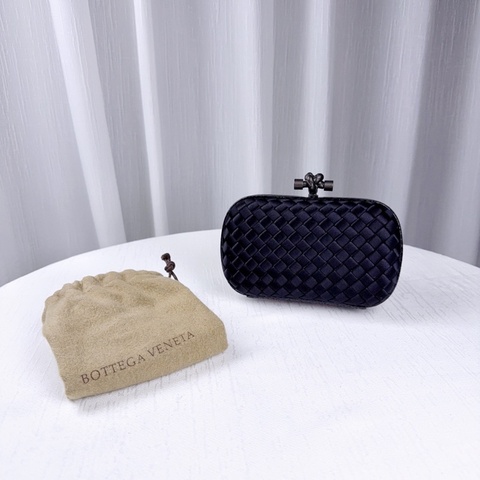 98新Bottega veneta Bv蛇皮拼接黑色晚宴包