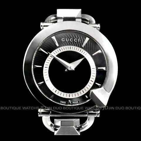 金鐸精品~2444 GUCCI 古馳 YA122509 Chiodo系列35mm馬蹄錶帶石英女用腕錶