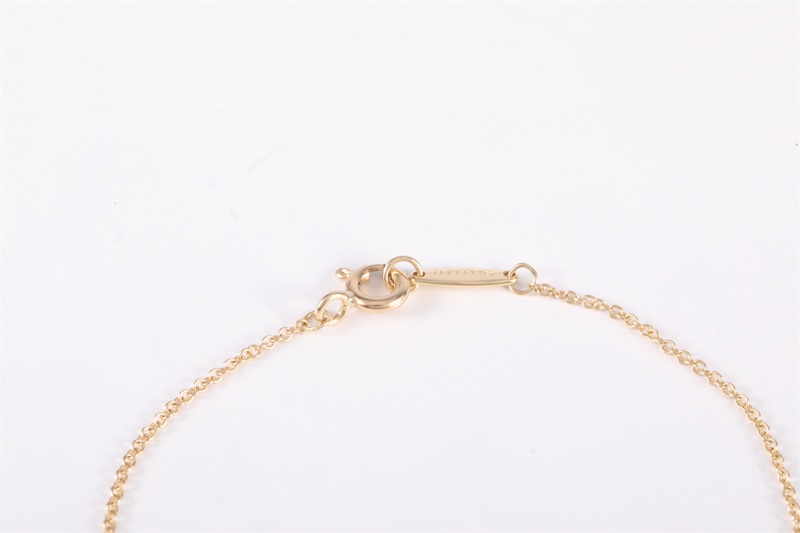 TIFFANY&CO(蒂芙尼)  18K黃金 鑽石 黃金 單鑽 手鏈 18K-4