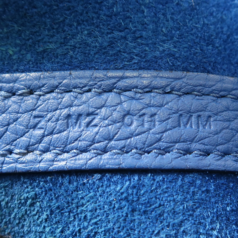HERMES Clemence皮革Picotin MM金扣手挽袋Blue France-6