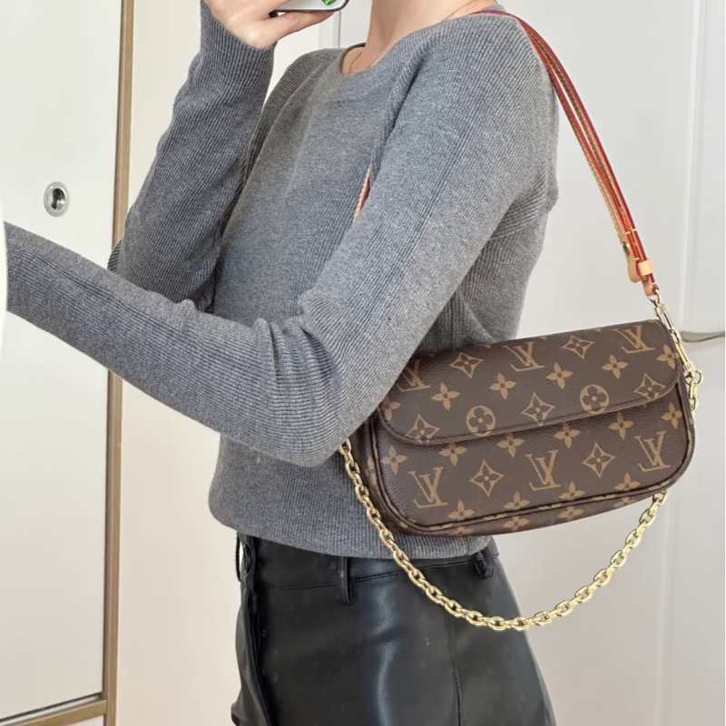 LV原花下蓋IVY WOC兩用肩側背包M81911-3