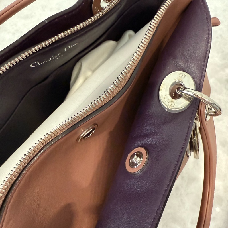 Christian Dior Diorissimo Dome Bag｜深米色皮革手提包｜Dior 經典款-4