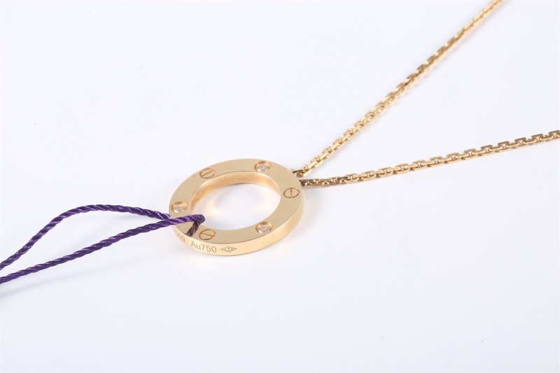 CARTIER(卡地亞) 18K黃金 鑽石 黃金 大圓餅 18K-1