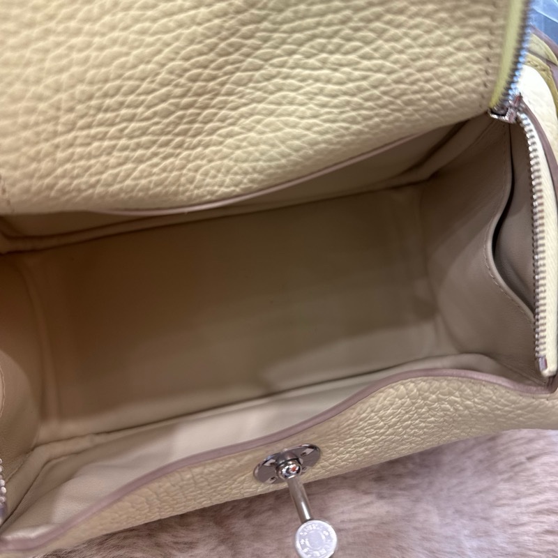 HERMES mini Lind2代i8米爾頓黃銀釦tc stamp W-4