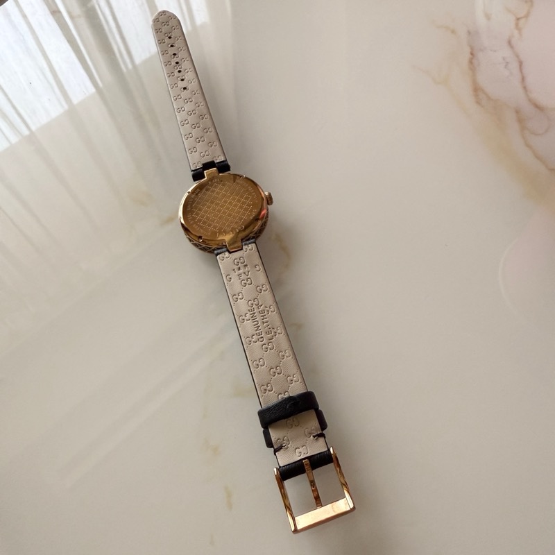 二手 GUCCI Diamantissima腕表 32毫米 玫瑰金 錶面9成新 錶帶全新-12