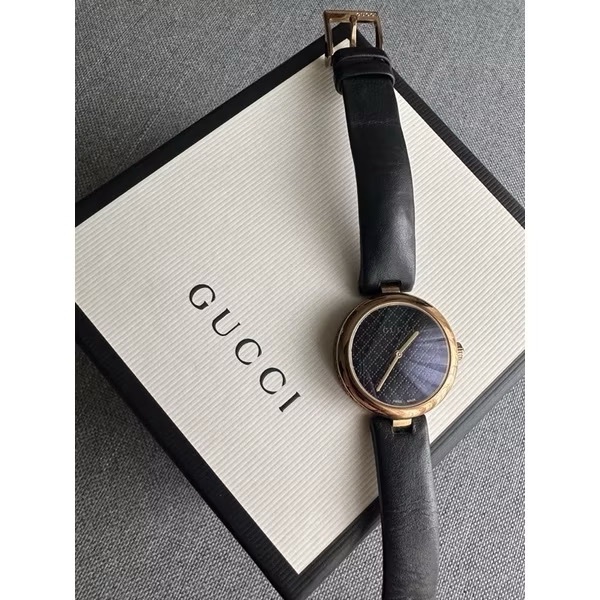 二手 GUCCI Diamantissima腕表 32毫米 玫瑰金 錶面9成新 錶帶全新-18