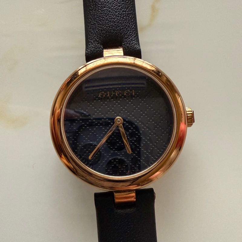 二手 GUCCI Diamantissima腕表 32毫米 玫瑰金 錶面9成新 錶帶全新-20