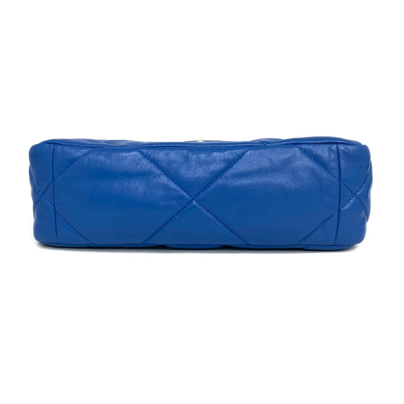 △ Chanel 香奈兒 19Bag Blue Lambskin Ruthenium-Finish Gold&Silver-tone Metal Chain 2Way Bag No.29 AS1160 藍色小羊皮鍍釕金色銀色金屬鏈條兩用袋 No.29 AS1160 -257013341-10