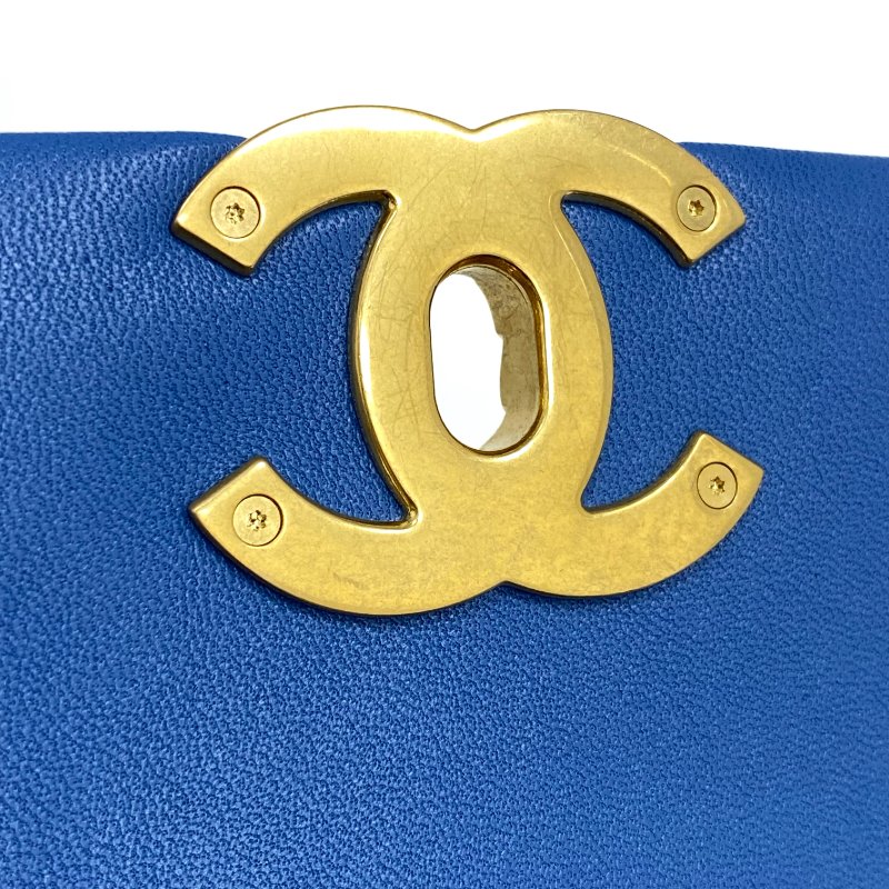 △ Chanel 香奈兒 19Bag Blue Lambskin Ruthenium-Finish Gold&Silver-tone Metal Chain 2Way Bag No.29 AS1160 藍色小羊皮鍍釕金色銀色金屬鏈條兩用袋 No.29 AS1160 -257013341-21