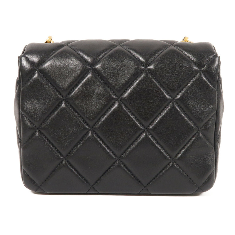 CHANEL 羊皮皮革Medallion Flap金扣鏈帶肩背袋-1