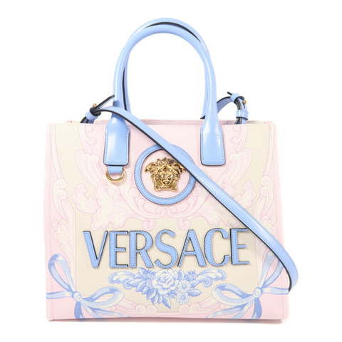 VERSACE 帆布2 Way Bag金扣手挽袋