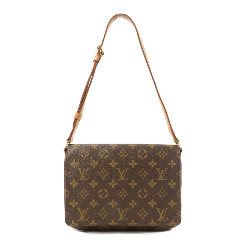LOUIS VUITTON Monogram Musette Tango Long Shoulder金扣肩背袋-0