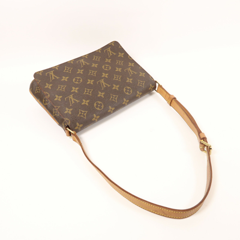 LOUIS VUITTON Monogram Musette Tango Long Shoulder金扣肩背袋-7