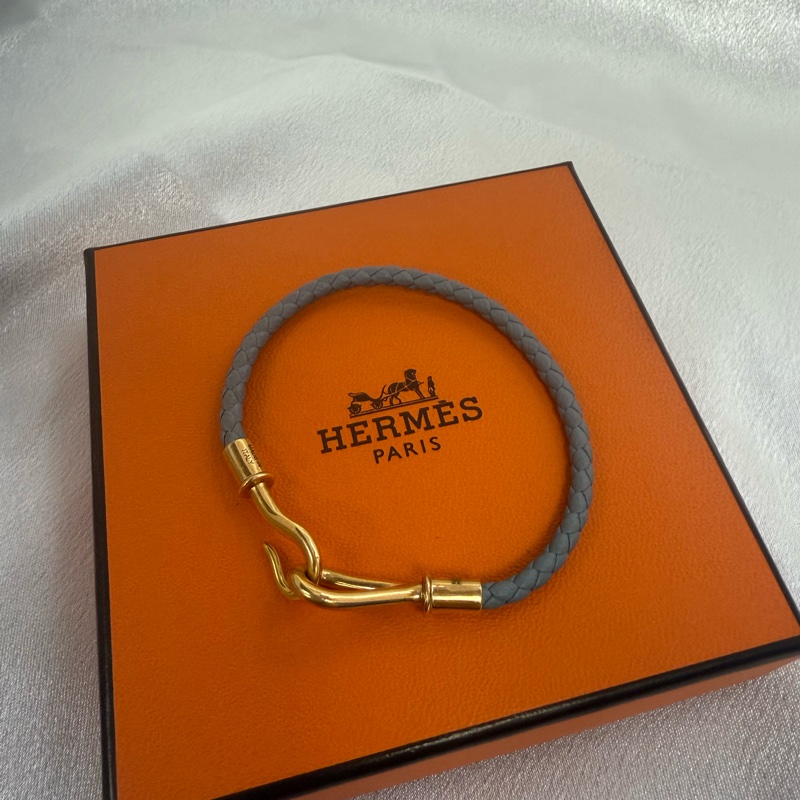 Hermes 灰藍色 手環 T0-1