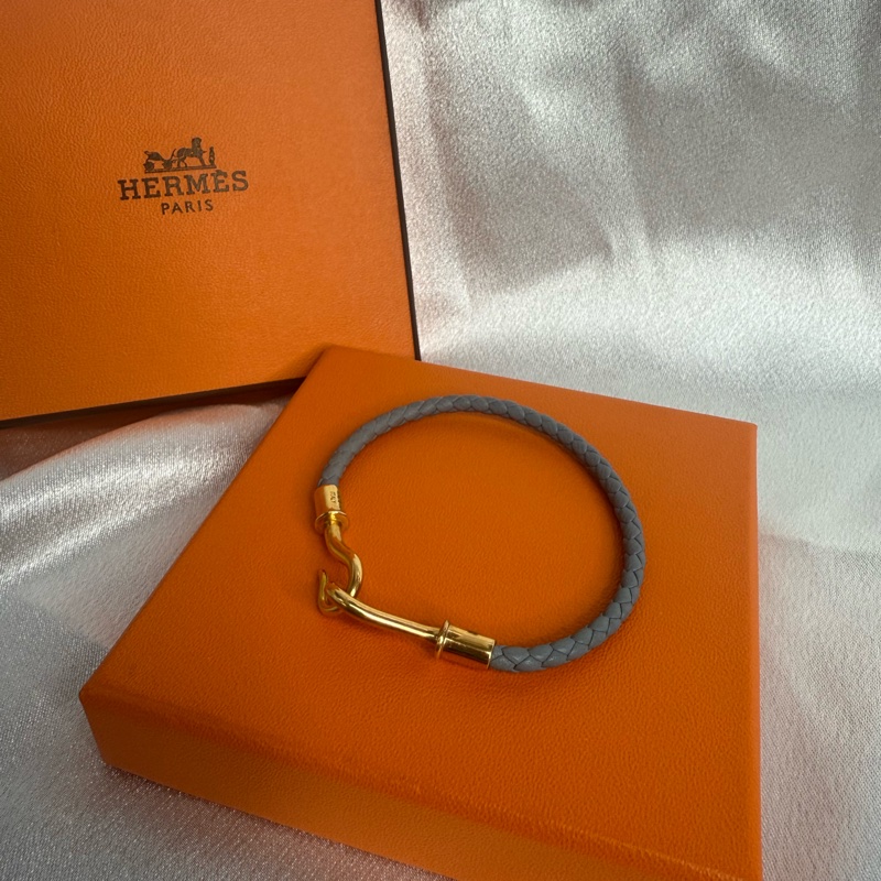 Hermes 灰藍色 手環 T0-2