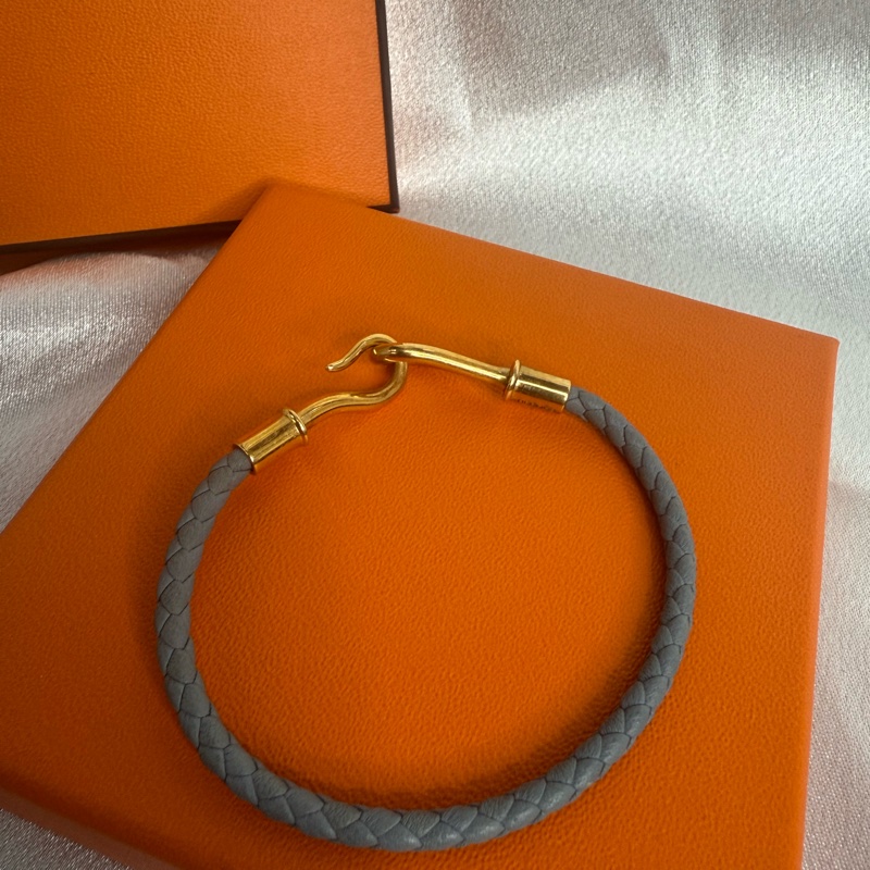 Hermes 灰藍色 手環 T0-3