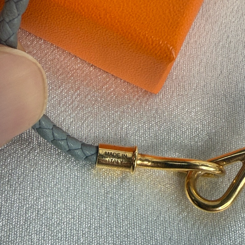 Hermes 灰藍色 手環 T0-4