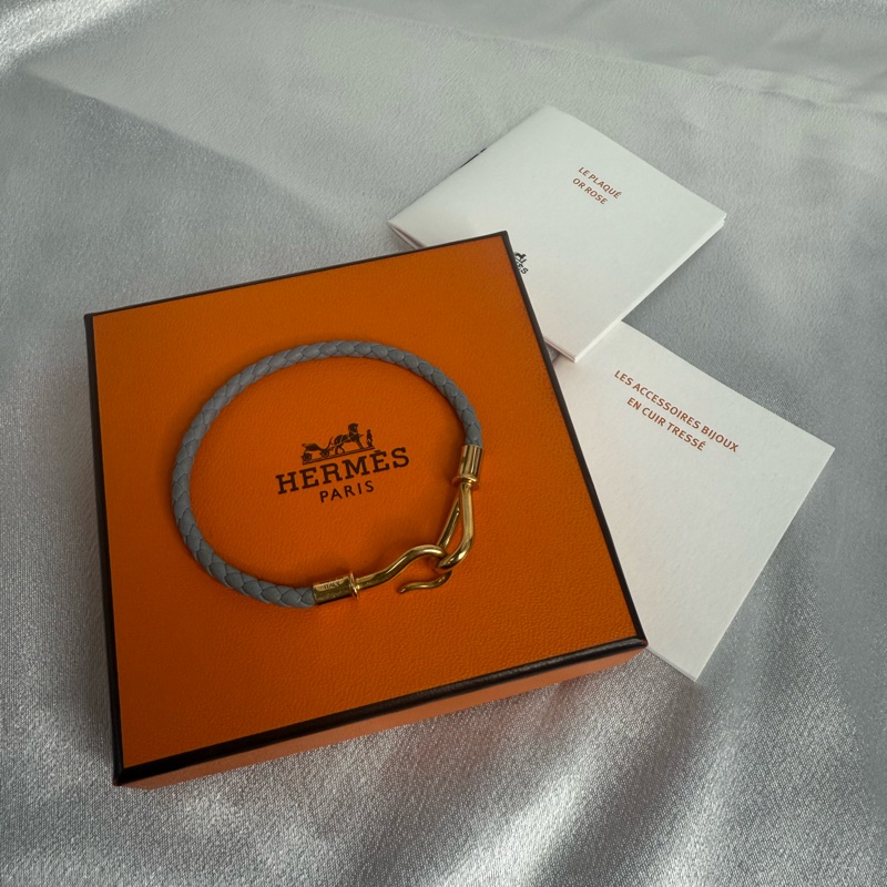 Hermes 灰藍色 手環 T0-6