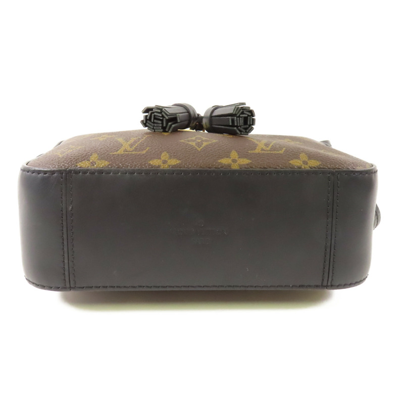LOUIS VUITTON Monogram Saintonge金扣手挽袋棕色-3