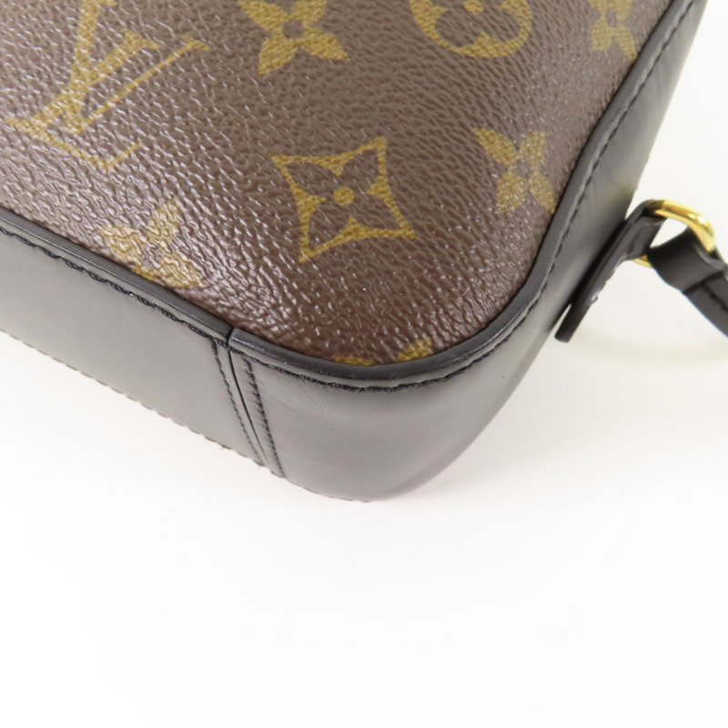 LOUIS VUITTON Monogram Saintonge金扣手挽袋棕色-7