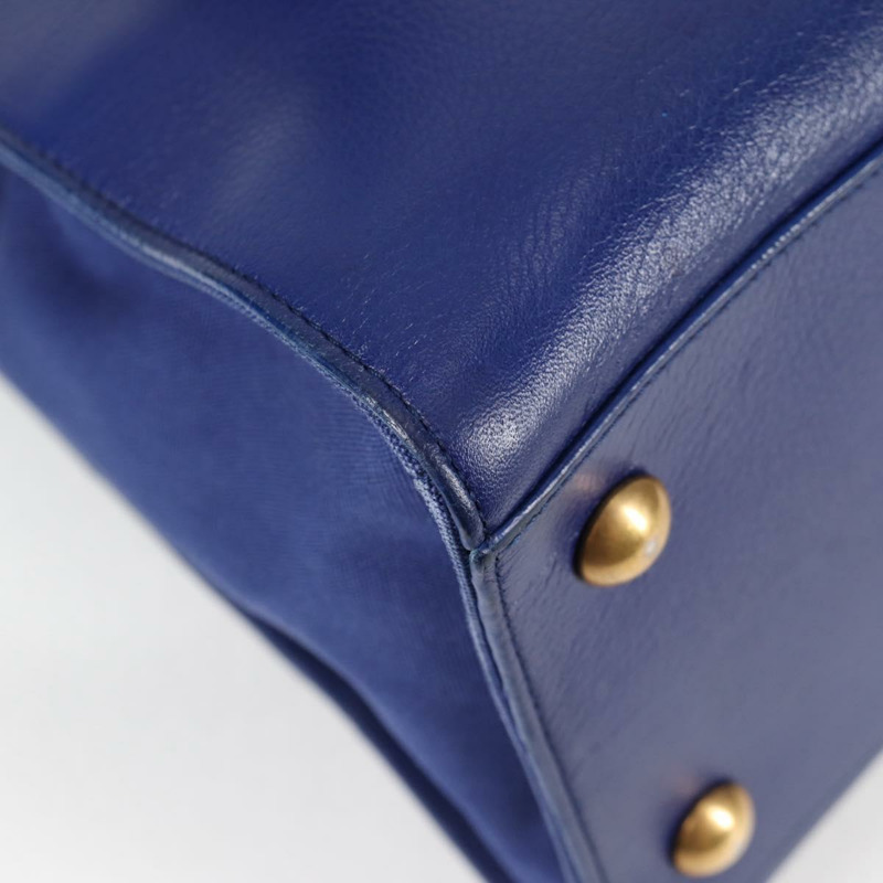 【日本直送】SAINT LAURENT 單肩包 皮革 2way 藍色 金色 313456 Auth 127908V-13