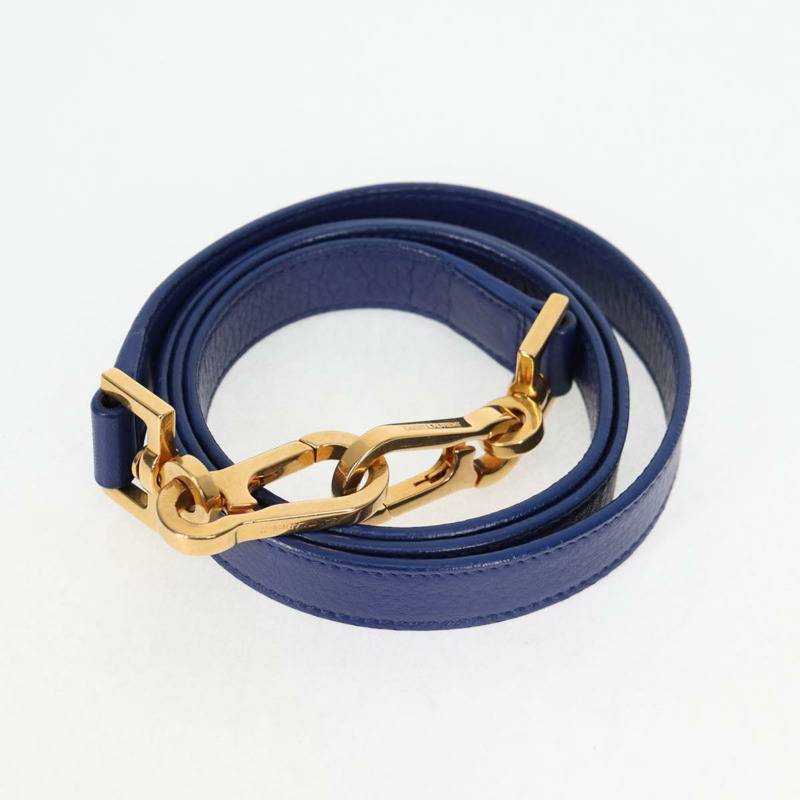 【日本直送】SAINT LAURENT 單肩包 皮革 2way 藍色 金色 313456 Auth 127908V-22