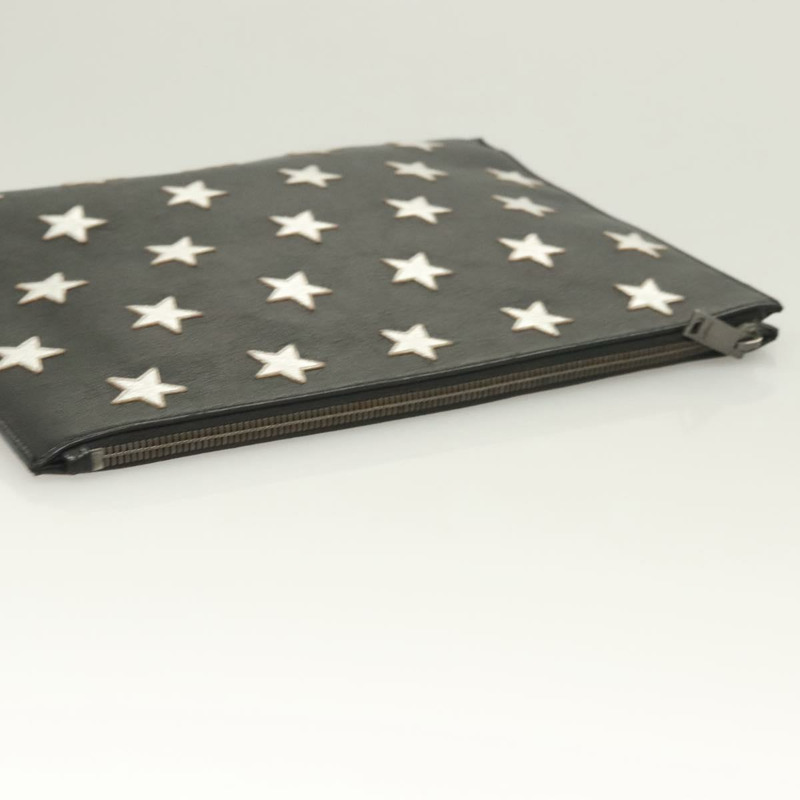 【日本直送】SAINT LAURENT 手拿包 皮革 黑色 正品 bs27165-4