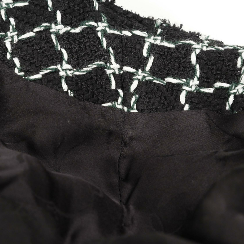 CHANEL Gripoa Button Tweed 無色外套 P43103V31693 羊毛棉 黑白 二手女款-6