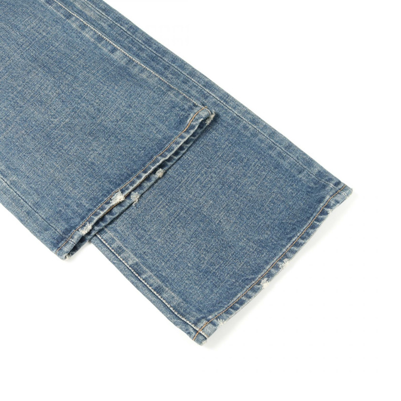 CELINE 標誌鏈條牛仔褲 棉質 藍色 二手 女款 27 碼-5