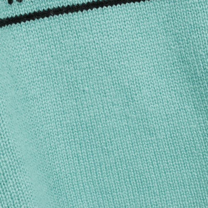 Christian Dior 針織短袖上衣 424S68AM054 羊絨藍色 女款 40碼-4