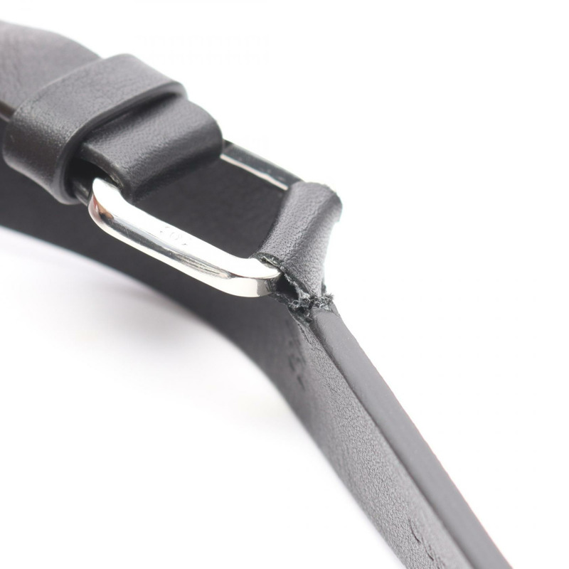 香奈兒 COCO Mark 皮帶 皮革 黑色 二手 女士-5