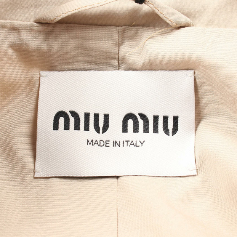 Miu Miu 其他外套 MS2017 棉質 米色 二手 女款-2