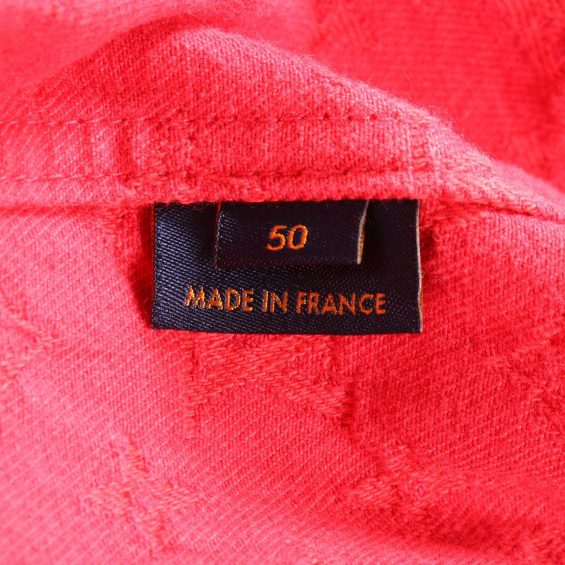 LOUIS VUITTON Monogram 柔軟牛仔外套 其他外套 HHA70WQMF 棉 紅色 紅色 二手男裝-3