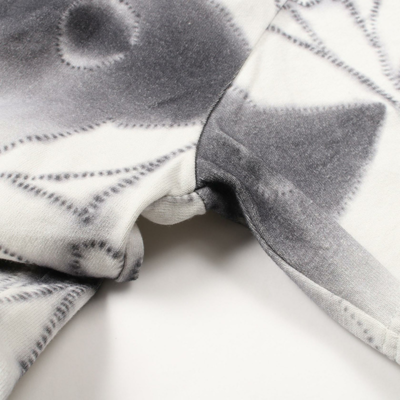 路易威登 Monogram Shibori 印花 T 卹棉質白灰色 #L 二手男款-6