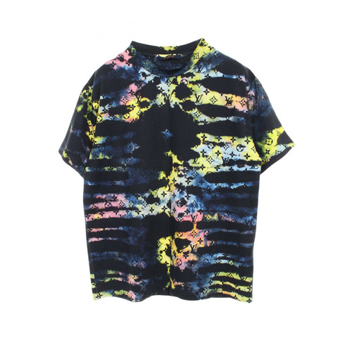 LOUIS VUITTON 字母紮染 T 卹 RM2129 DT3 HLY31W 棉質 黑色多色 二手男款