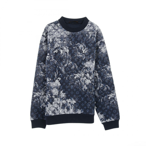 LOUIS VUITTON Tapestry Monogram 運動衫 RM211M ZME HKY09W 棉質海軍藍 二手男款