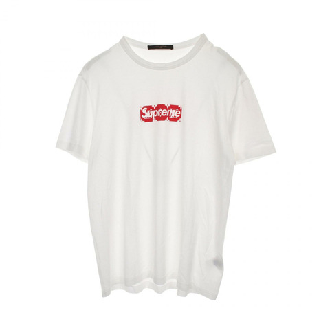 LOUIS VUITTON路易威登× Supreme BOX LOGO TEE 箱形標誌T卹 HDY92WJC8 棉白色二手男裝