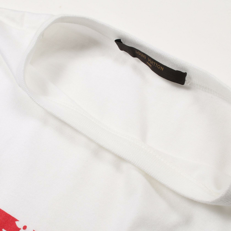 路易威登 × Supreme 聯名款 Box Logo T 卹 HDY92WJC8 純棉 白色 #S 二手 男款-8