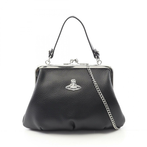 Vivienne Westwood 紅標 GRANNY 單肩包 4B010006WS000DN403 聚氨酯黑色 全新 女款