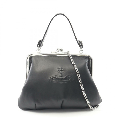 Vivienne Westwood 紅標 GRANNY 單肩包 4B01000MWL001LN401 聚氨酯黑色 全新 女款