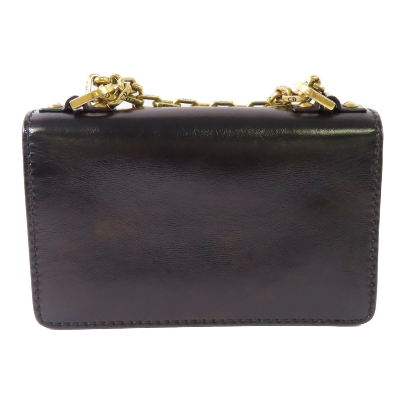 Dior 牛皮皮革J'ADior金扣鏈帶肩背袋-1