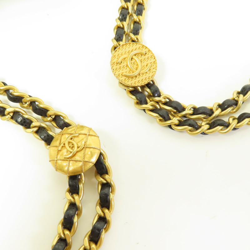 CHANEL 牛皮皮革Small Bucket Bag金扣肩背袋-9