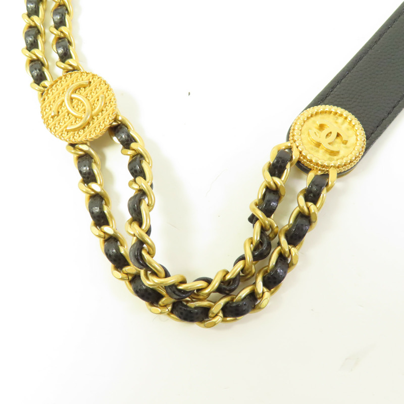 CHANEL 牛皮皮革Small Bucket Bag金扣肩背袋-10