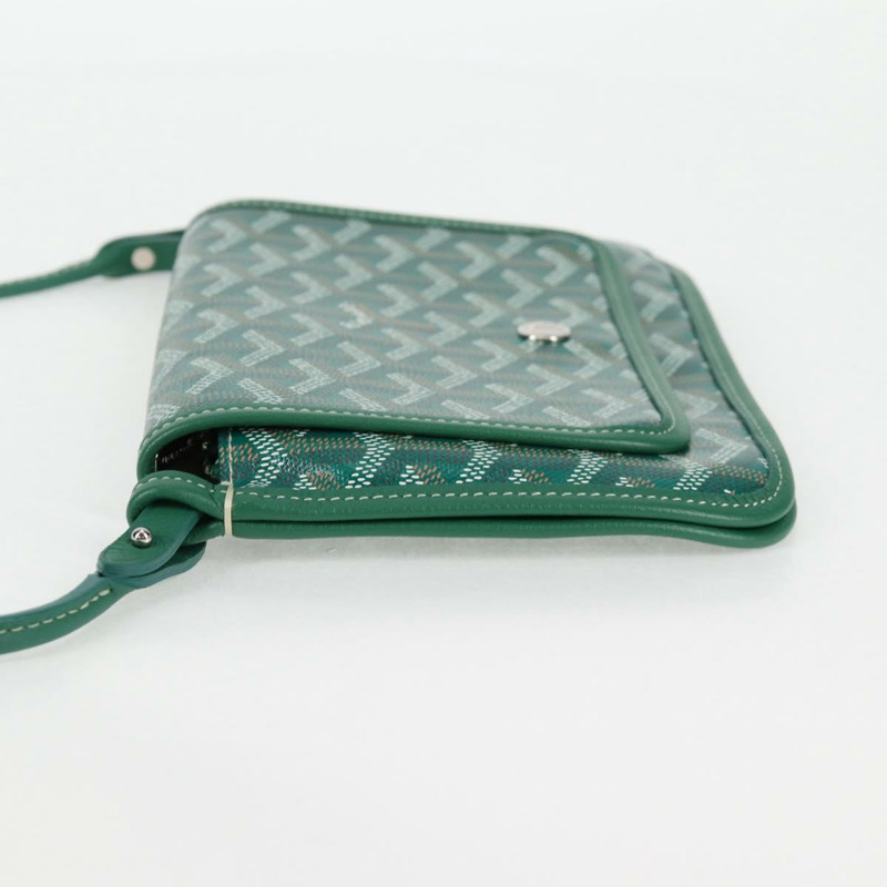 【日本直送】GOYARD 人字紋梅花紋單肩包 PVC 綠色 正品 sw900SM-2