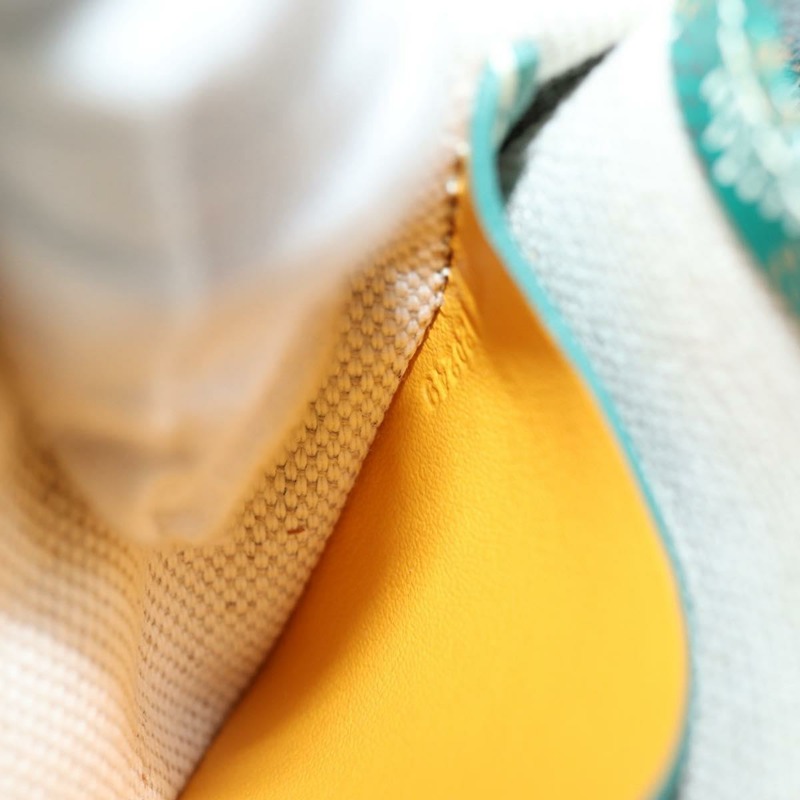 【日本直送】GOYARD 人字紋梅花紋單肩包 PVC 綠色 正品 sw900SM-10