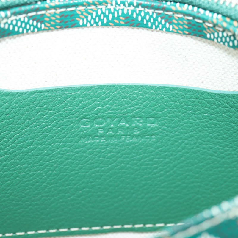 【日本直送】GOYARD 人字紋梅花紋單肩包 PVC 綠色 正品 sw900SM-18