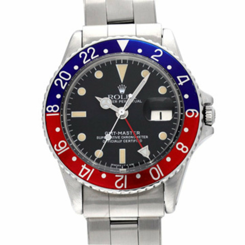 勞力士 GMT Master USA 手鍊 1675 第 14 系列（約 1966 年製造）黑色男士自動腕錶