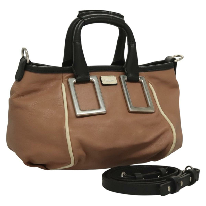 【日本直送】Chloe Etel 手提包 皮革 2 款 粉紅色 銀色 正品 BA3474-0