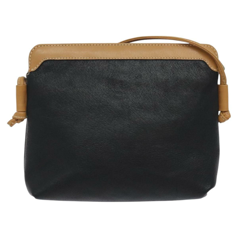 【日本直送】GUCCI 單肩包 皮革 黑色 正品 SW966-1