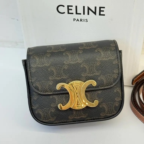 Celine 老花迷你斜背包